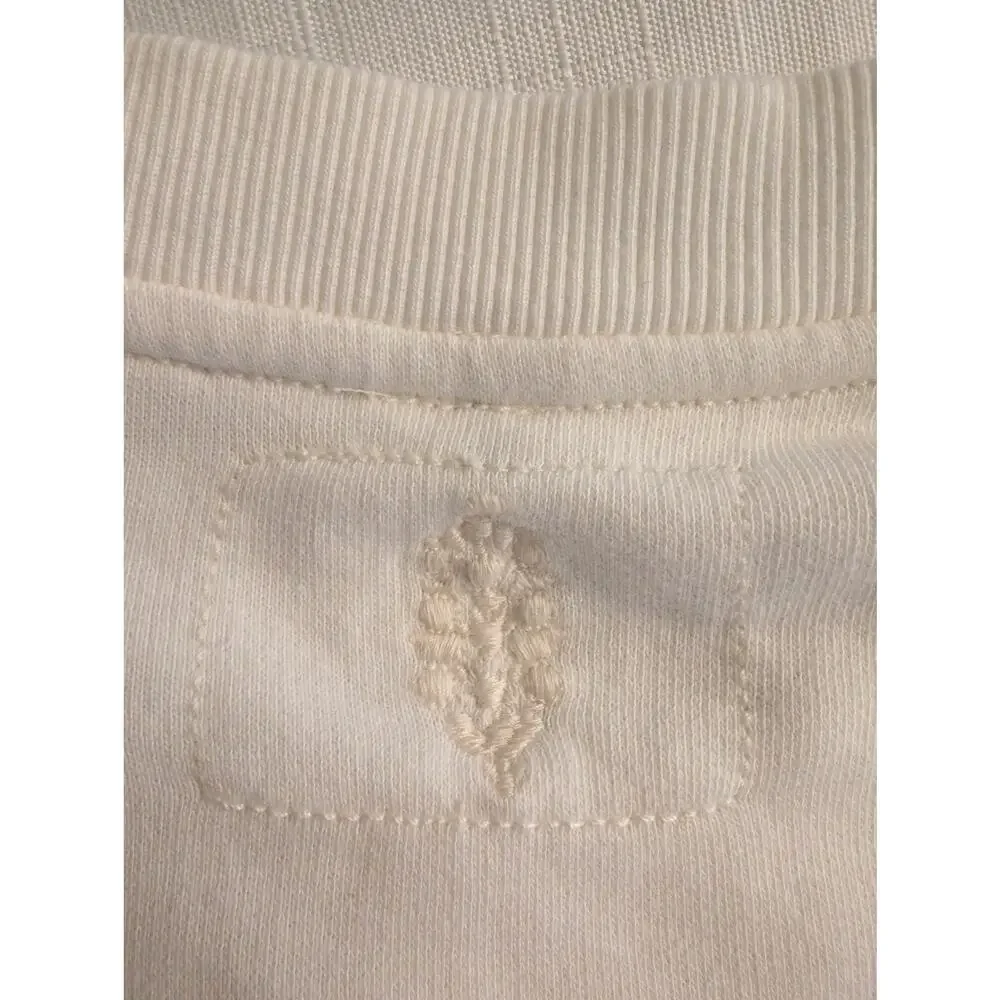 Free People All Star Buti Logo Ivory Pullover Large
